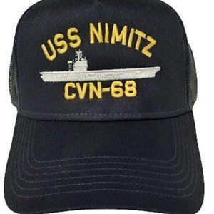 Naval Veteran Navy USS Nimitz CVN-68 Baseball Cap Hat Mesh Snapback Patriotic